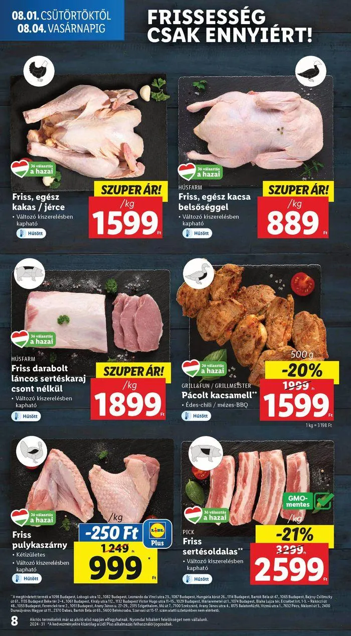 Katalógus Akciós újság – 31. hét augusztus 6.-tól augusztus 7.-ig 2024. - Oldal 8