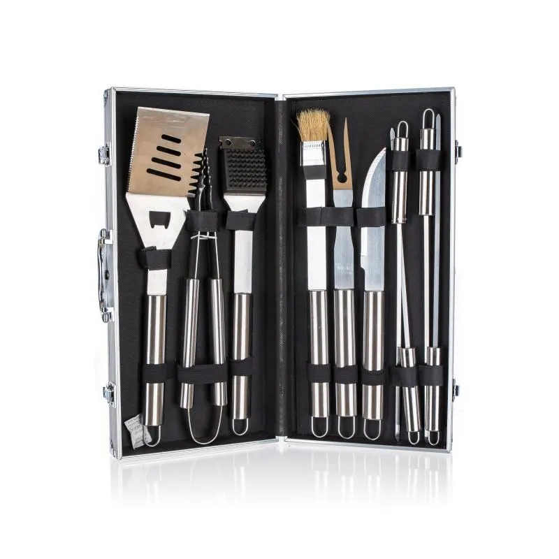 Grillezőszett alumíniumbőröndben