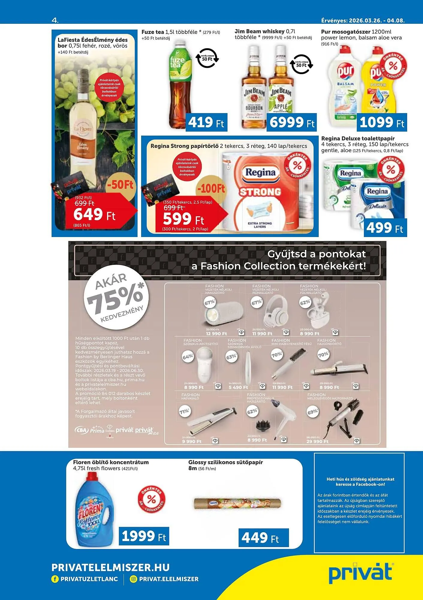 Katalógus PRIVÁT akciós újság március 26.-tól április 8.-ig 2026. - Oldal 4