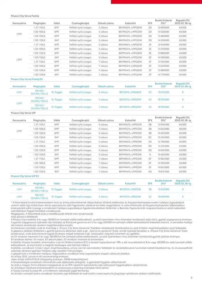 Katalógus Toyota Új Proace City Verso ICE január 25.-tól január 25.-ig 2026. - Oldal 5