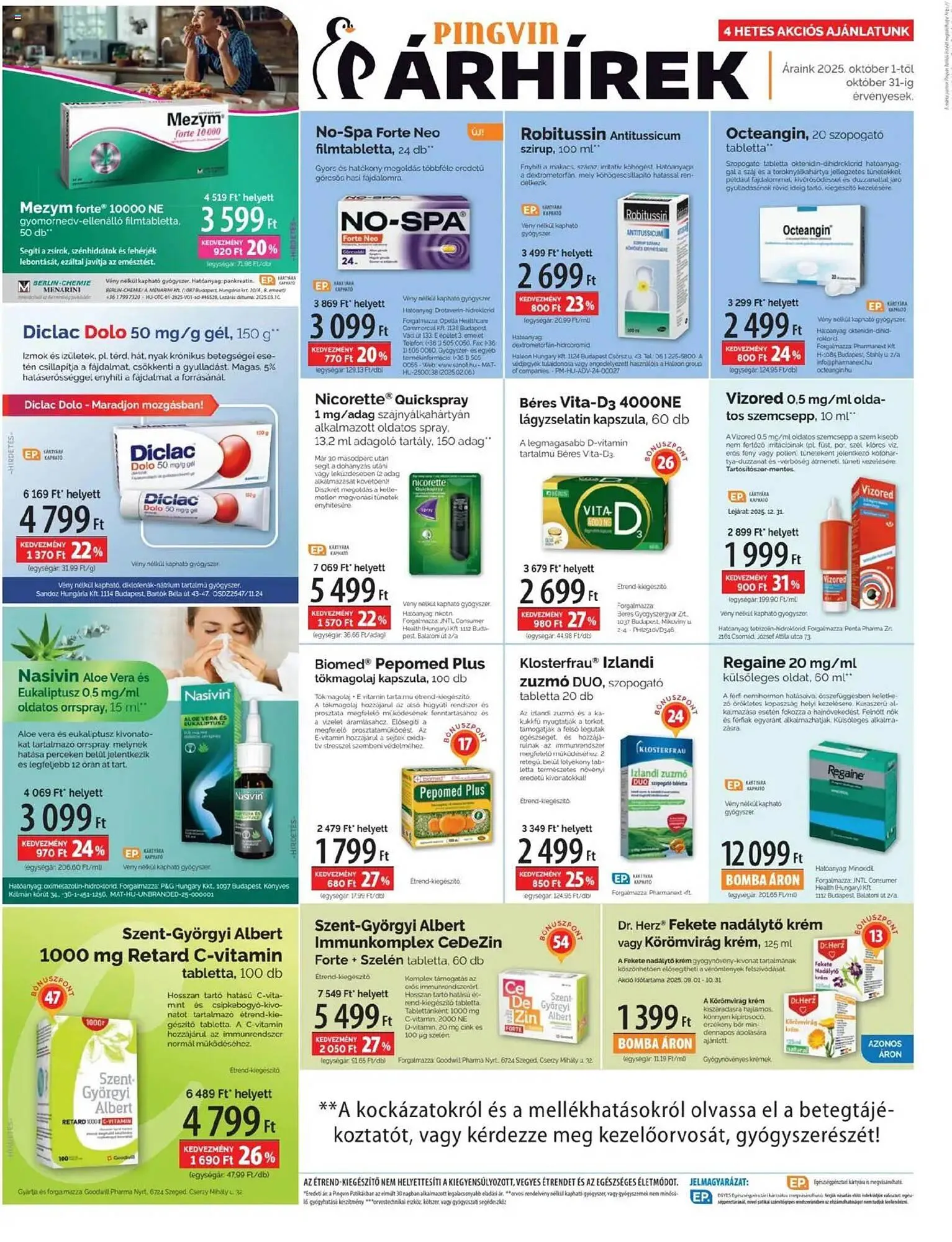 Katalógus Pingvin Patika akciós újság október 1.-tól október 31.-ig 2025. - Oldal 6