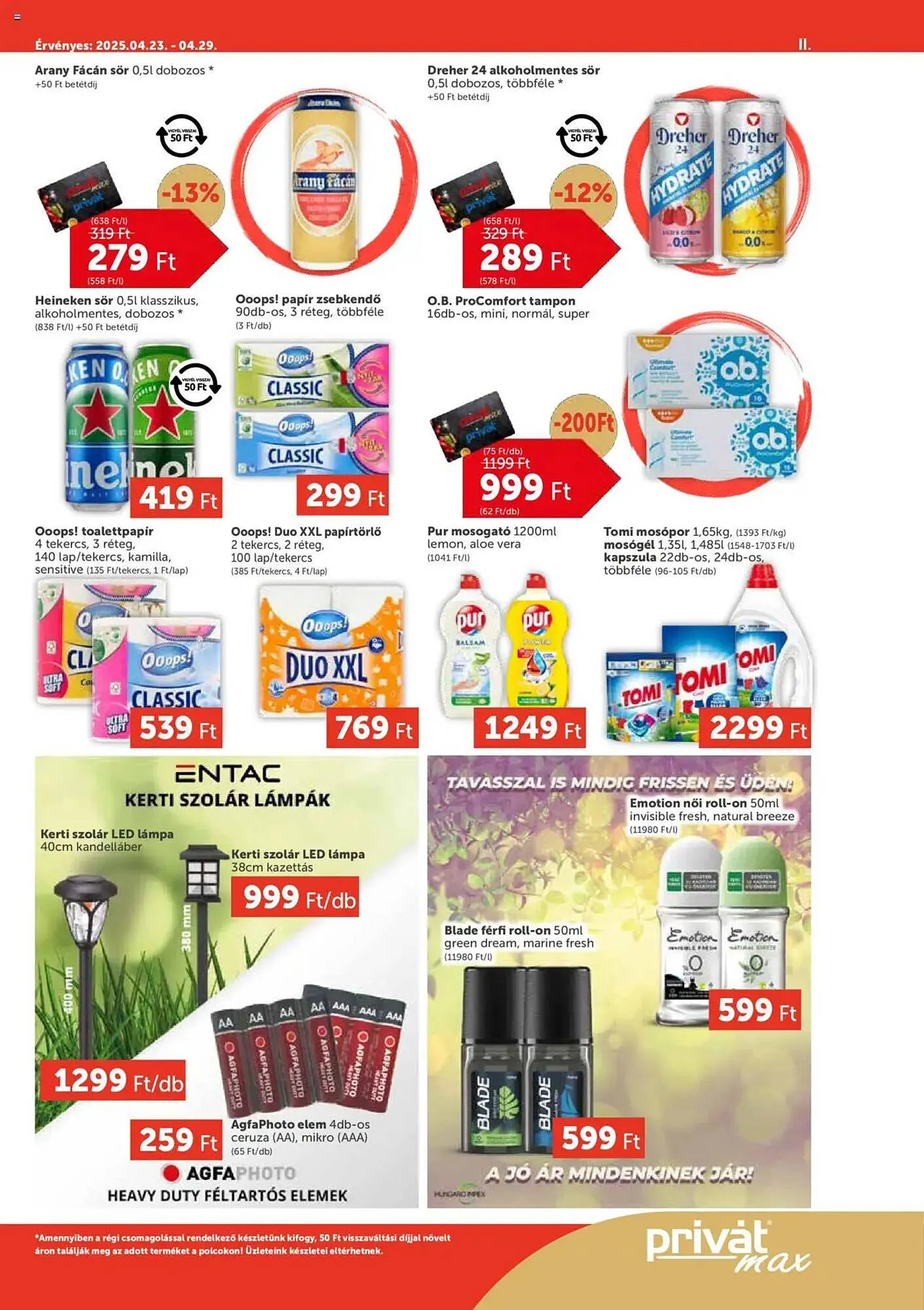 Katalógus PRIVÁT akciós újság április 23.-tól április 29.-ig 2025. - Oldal 11