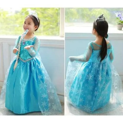 Elsa hercegnő Jelmez 120 cm #kék