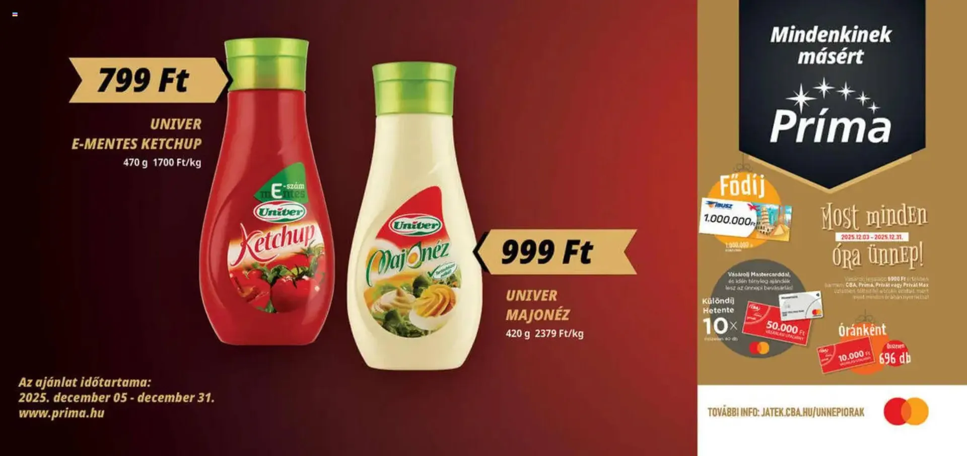 Katalógus Príma akciós újság december 5.-tól december 31.-ig 2025. - Oldal 2