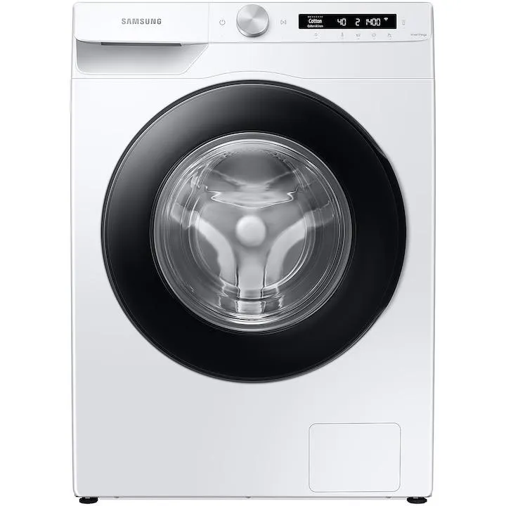 Samsung WW90T504DAWCS7, Mosógép 9 kg, 1400 ford., A energiaosztály, AI Control, Steam, Eco Bubble, Drum Clean, Digitális inverteres motor, Wifi, AI Energy, Smart Control, Fehér