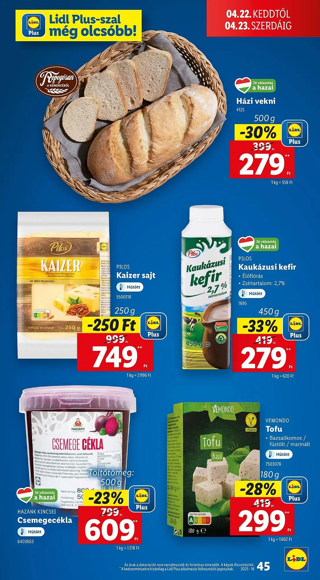 Katalógus Lidl akciós újság április 16.-tól április 19.-ig 2025. - Oldal 45