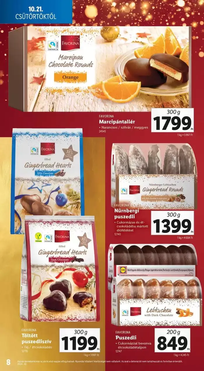 Katalógus Ünnepi édességkatalógus október 17.-tól december 31.-ig 2024. - Oldal 8