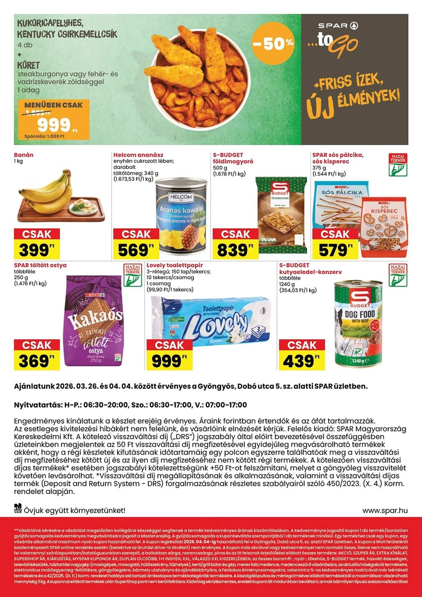 Katalógus Spar akciós újság március 26.-tól április 4.-ig 2026. - Oldal 2