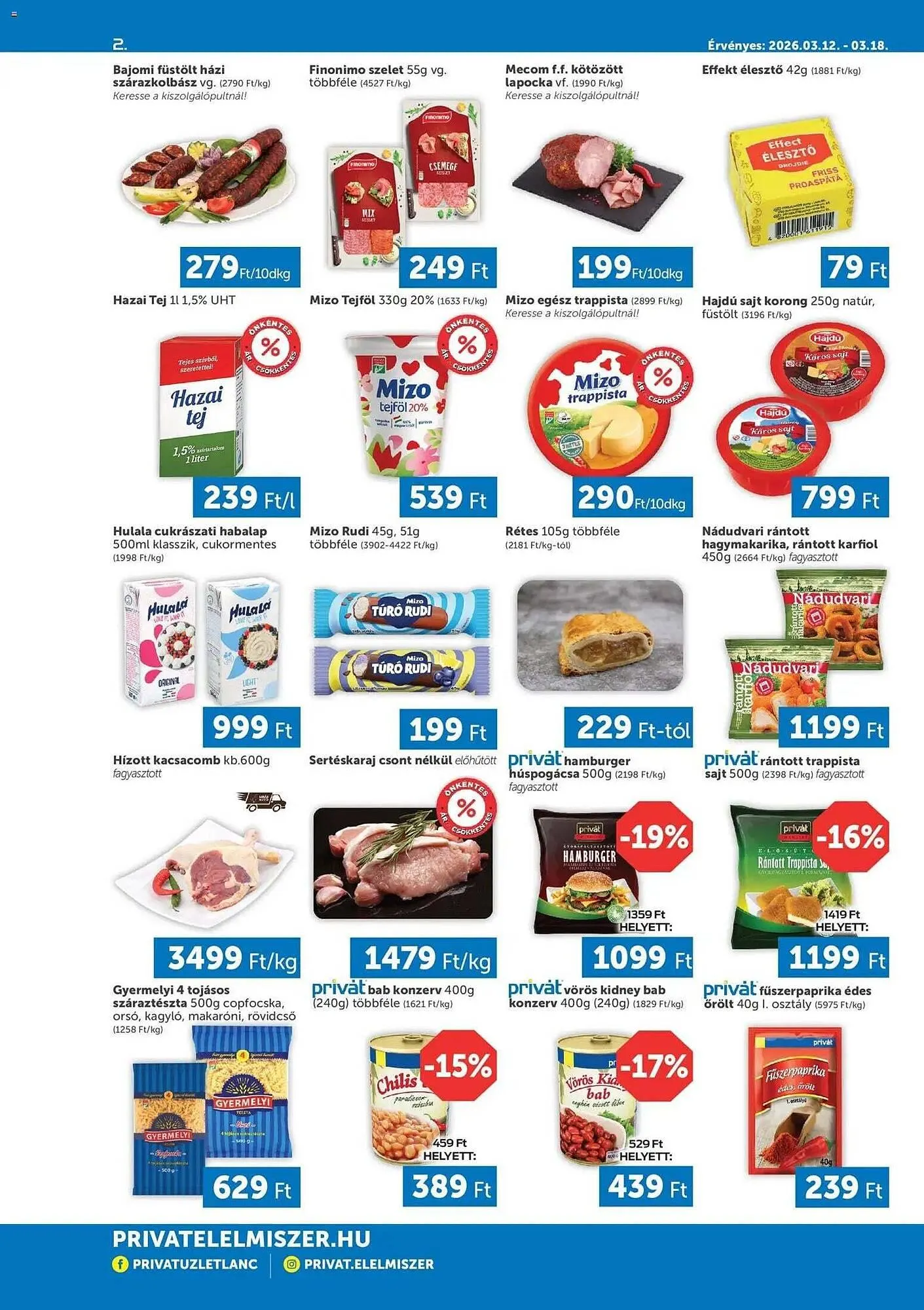 Katalógus PRIVÁT akciós újság március 12.-tól március 18.-ig 2026. - Oldal 2