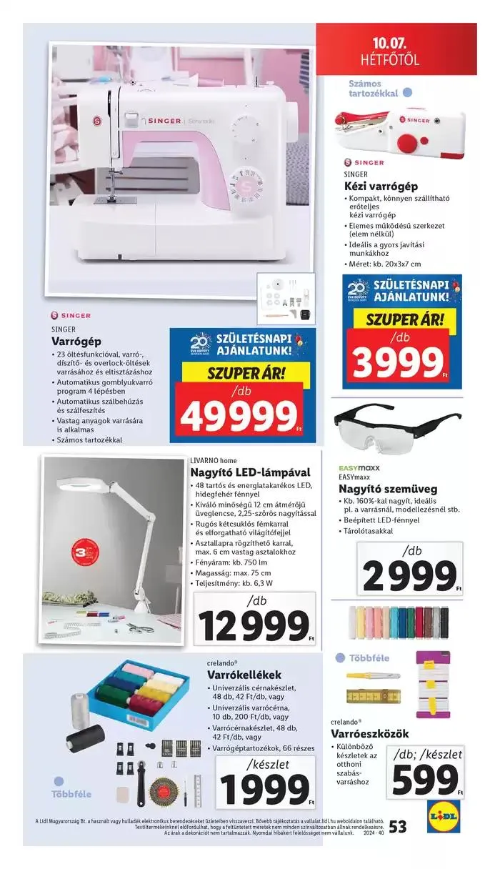 Katalógus Akciós újság – 40. hét október 3.-tól október 9.-ig 2024. - Oldal 53