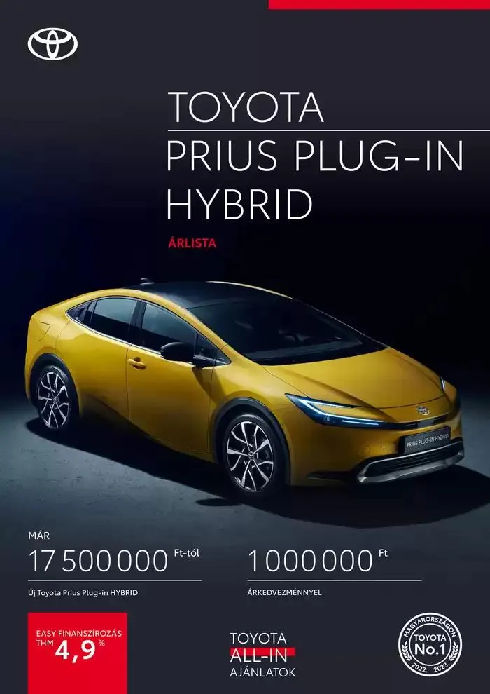 Katalógus Toyota Prius december 3.-tól december 3.-ig 2025. - Oldal 1