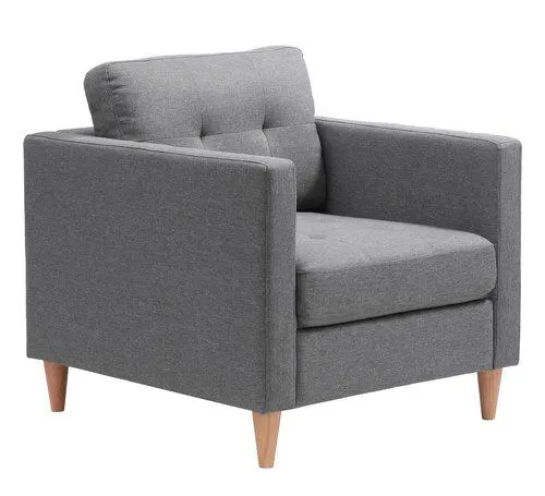 Armchair FALSLEV grey fabric