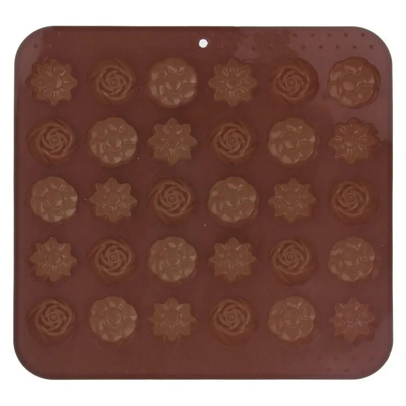 30 helyes virágalakú szilikon sütőforma