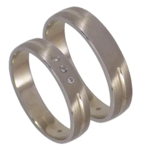 Fehér arany karikagyűrű