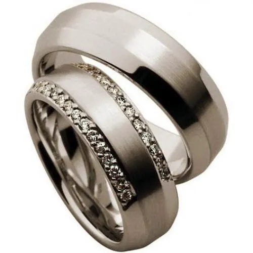 Fehér arany karikagyűrű