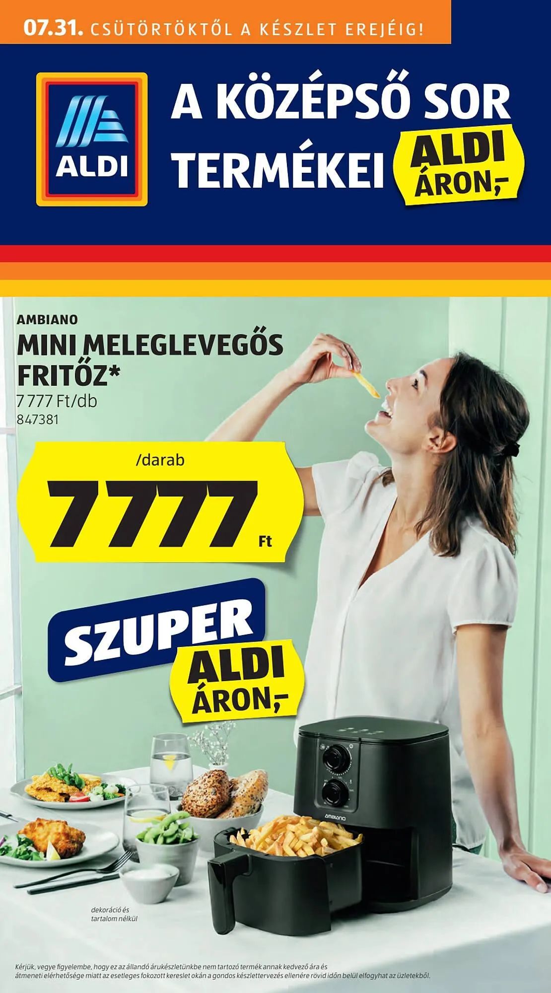 Katalógus ALDI akciós újság július 31.-tól augusztus 6.-ig 2025. - Oldal 1