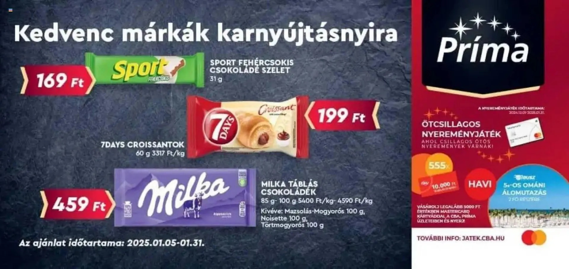 Katalógus CBA akciós újság január 5.-tól január 31.-ig 2025. - Oldal 1