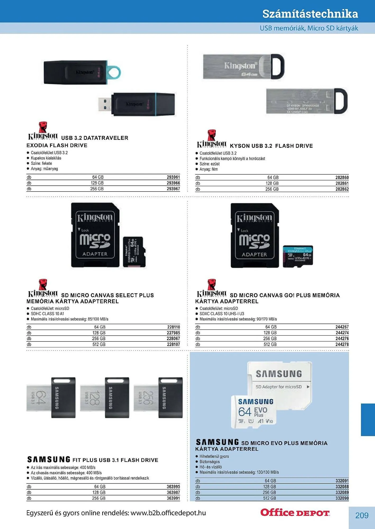 Katalógus Office Depot akciós újság május 9.-tól december 31.-ig 2026. - Oldal 209