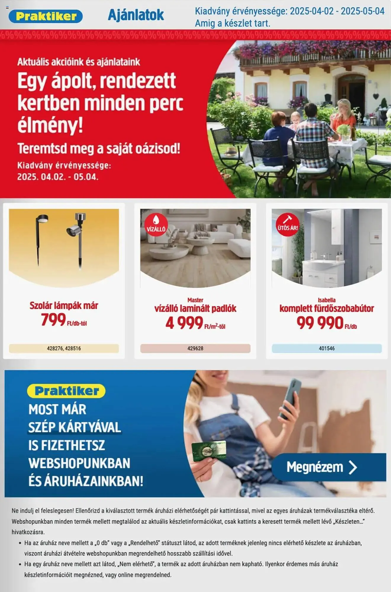 Katalógus Praktiker akciós újság április 2.-tól május 4.-ig 2025. - Oldal 1