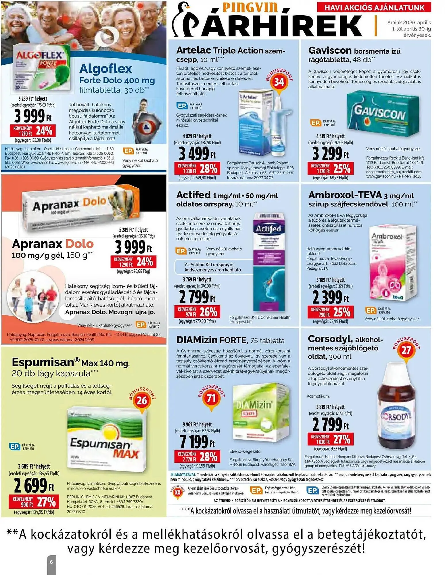 Katalógus Pingvin Patika akciós újság április 1.-tól április 30.-ig 2026. - Oldal 6