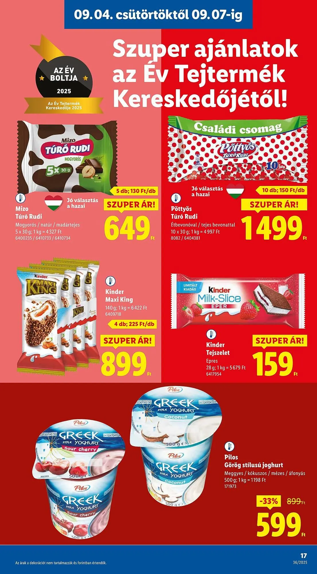 Katalógus Pick-Lidl Nyereményjáték 2025.09.24 akciós újság szeptember 4.-tól szeptember 10.-ig 2025. - Oldal 17