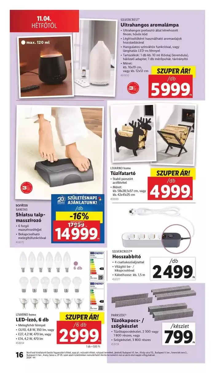 Katalógus Nonfood kínálatunk - 44. hét október 31.-tól november 6.-ig 2024. - Oldal 16