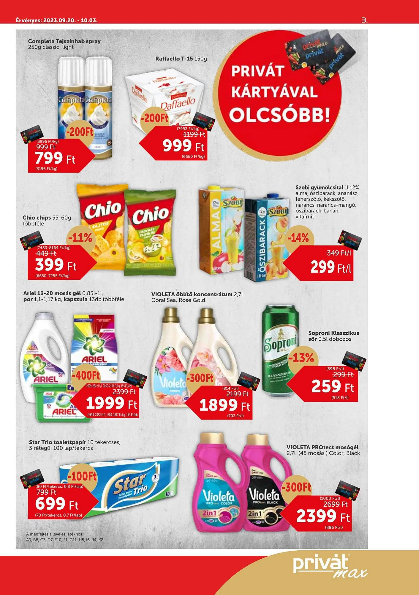 Katalógus PRIVÁT max akciós újság szeptember 20.-tól október 10.-ig 2023. - Oldal 3
