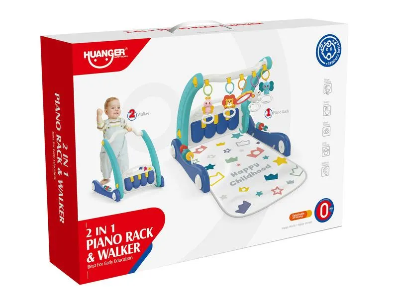 2IN1 zongorás babaszőnyeg és babasétáltató