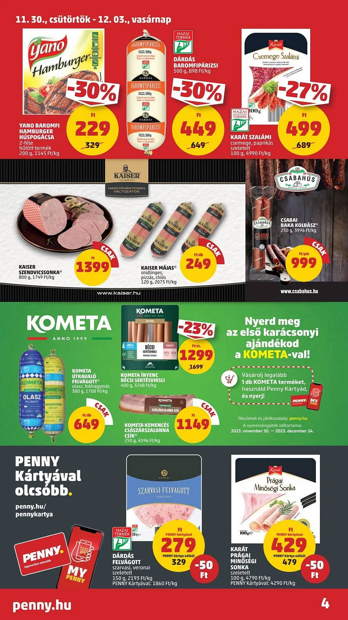 Katalógus PENNY akciós újság november 30.-tól december 6.-ig 2023. - Oldal 4