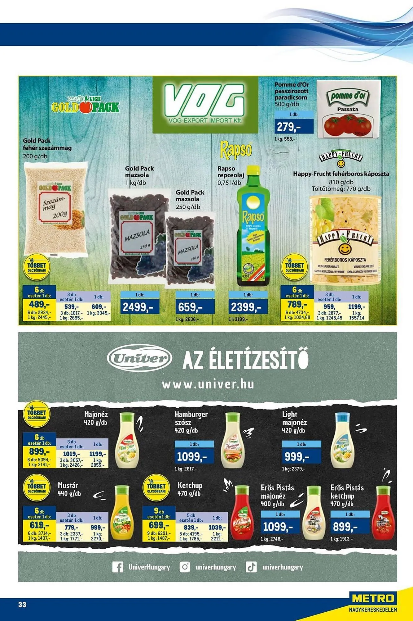 Katalógus Metro akciós újság november 15.-tól november 30.-ig 2025. - Oldal 33