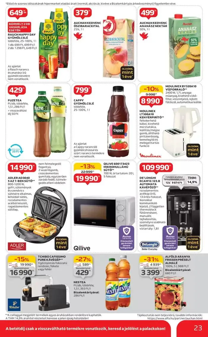 Katalógus Catalog Auchan január 6.-tól január 15.-ig 2025. - Oldal 23