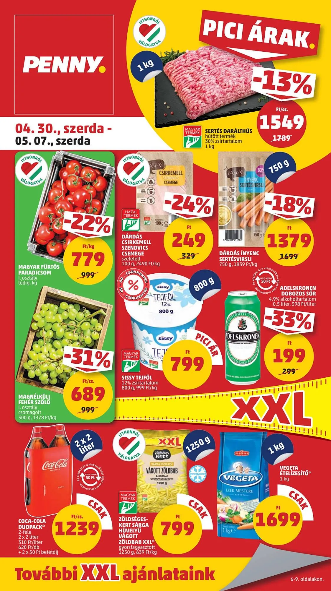 Katalógus PENNY akciós újság április 30.-tól május 7.-ig 2025. - Oldal 1