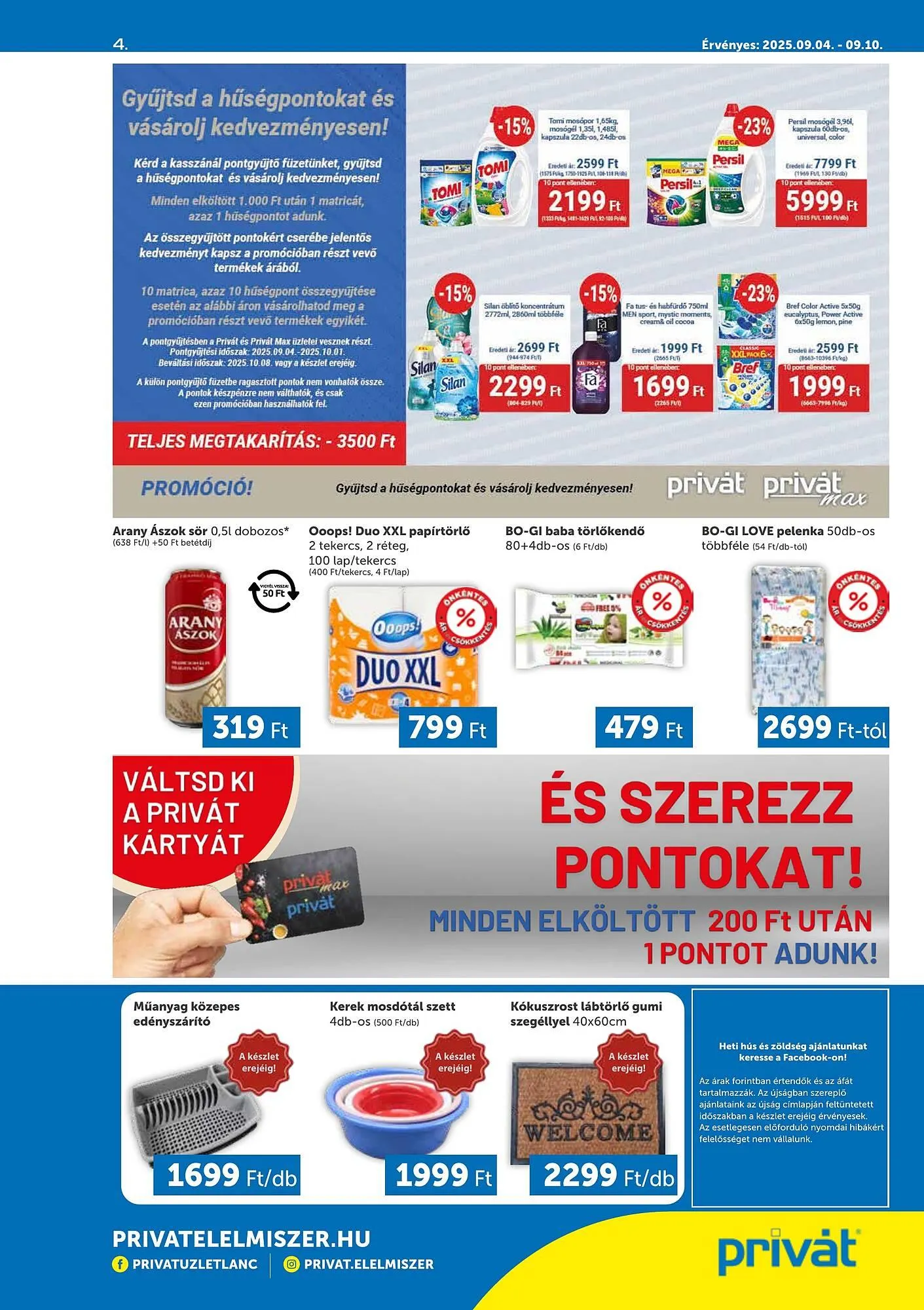 Katalógus PRIVÁT akciós újság szeptember 4.-tól szeptember 10.-ig 2025. - Oldal 4