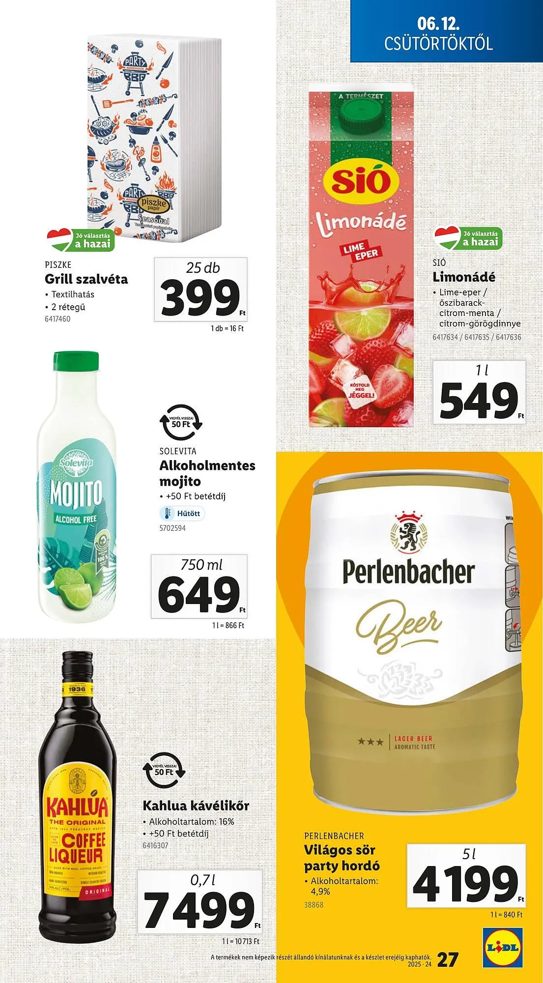 Katalógus Lidl akciós újság június 12.-tól június 18.-ig 2025. - Oldal 27