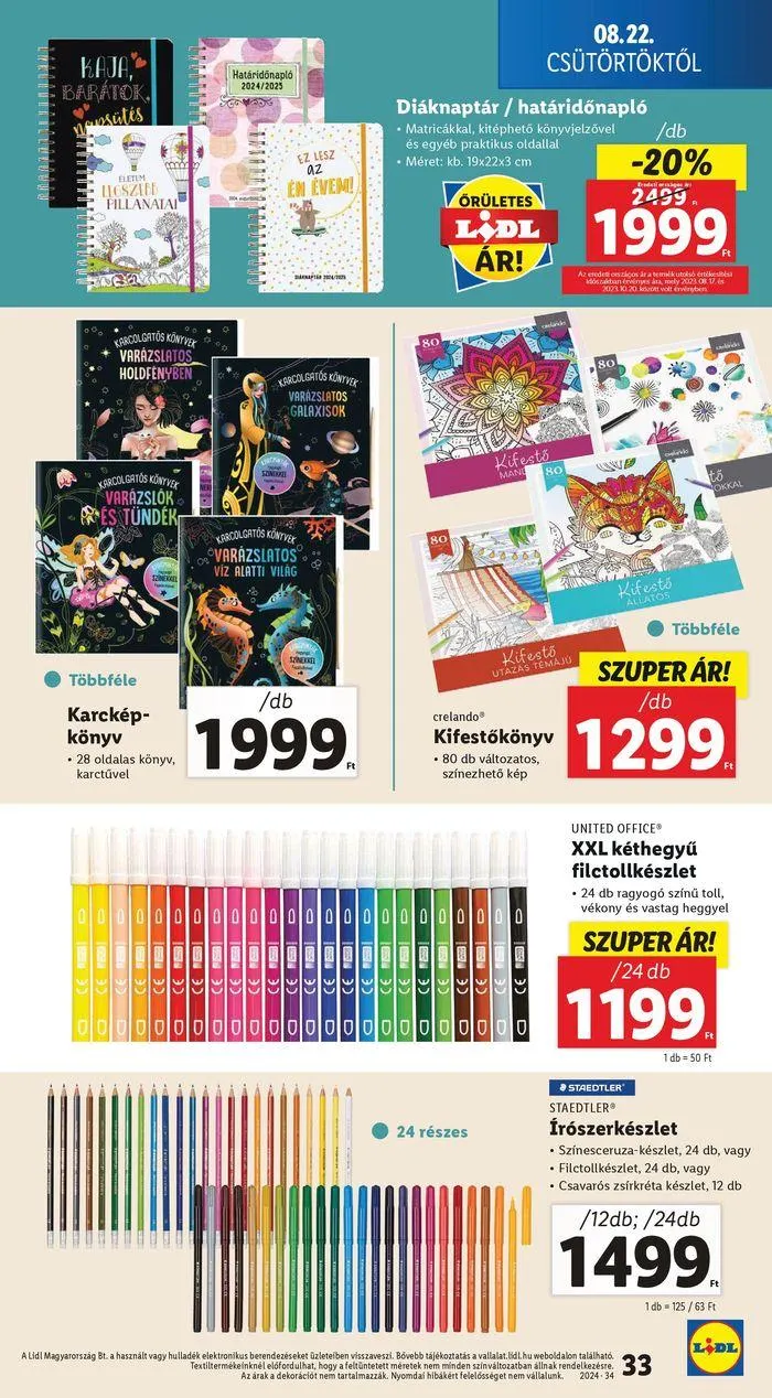Katalógus Akciós újság – 34. hét augusztus 22.-tól augusztus 28.-ig 2024. - Oldal 33