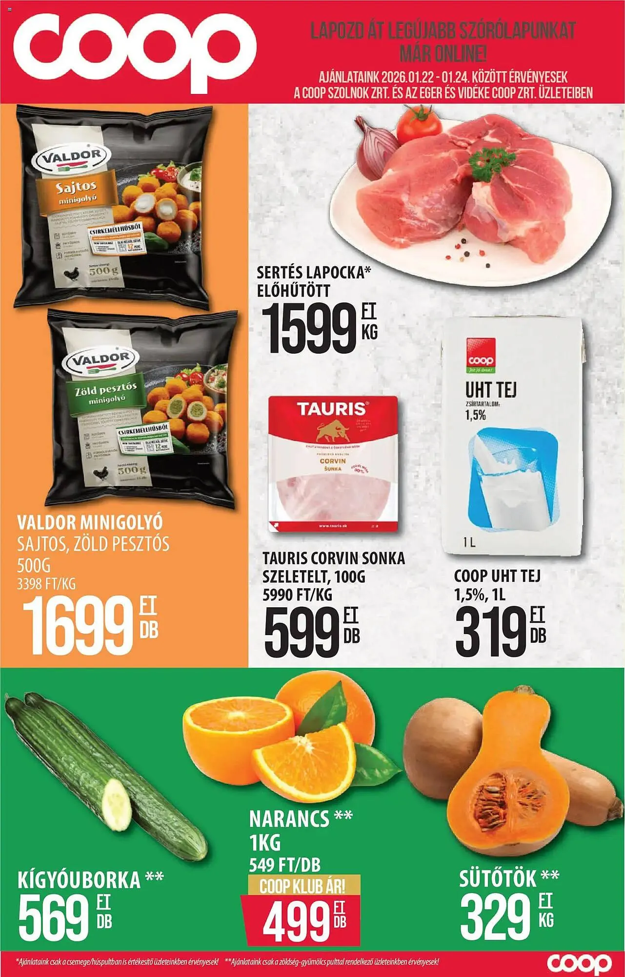 Katalógus Coop akciós újság január 22.-tól január 24.-ig 2026. - Oldal 1