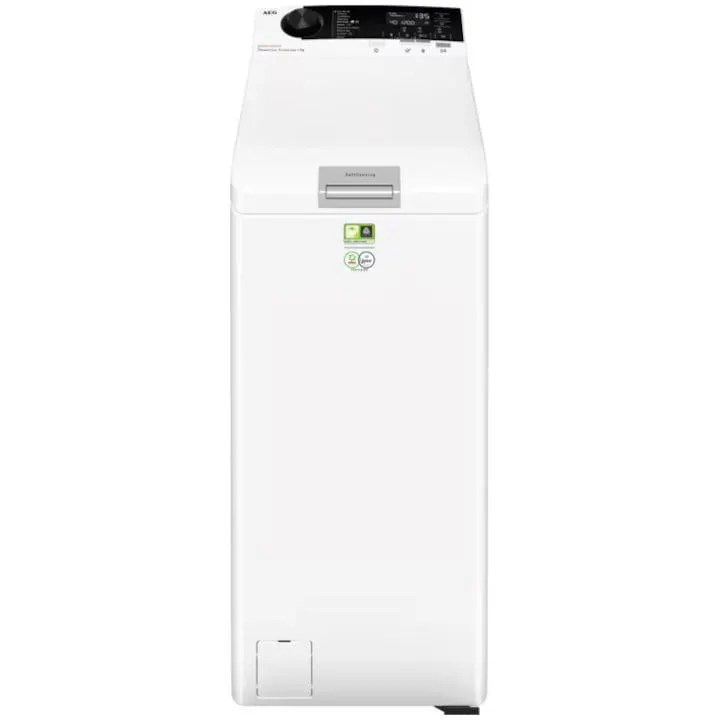 AEG Ecoline LTR8E373E függőleges töltésű mosógép, 7 kg, 1300 RPM, A energiaosztály, Okomix + ProSteam + ProSense technológia, Inverter motor, Rapid 20 perc, Fehér