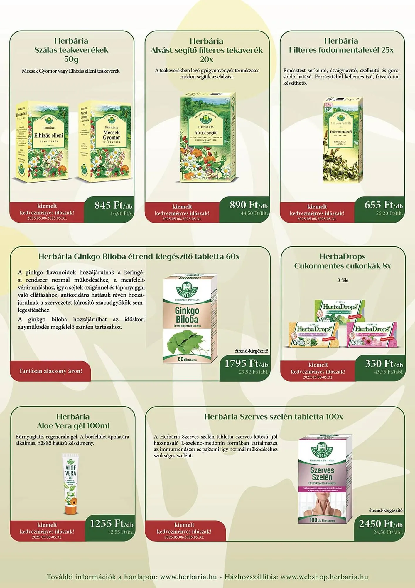 Katalógus Herbária akciós újság május 8.-tól május 22.-ig 2025. - Oldal 2