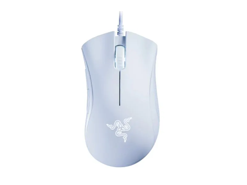Razer DeathAdder Essential 2021 Gamer egér, Fehér
