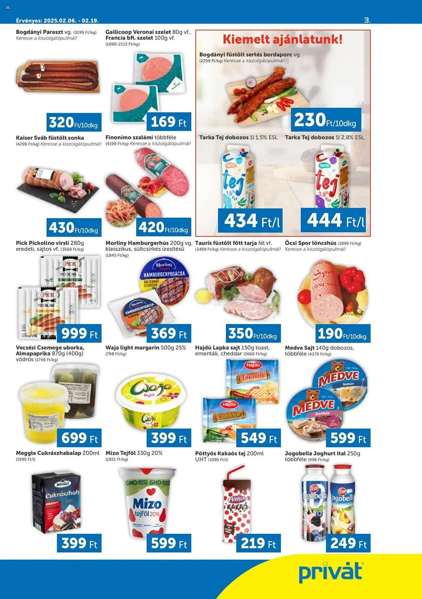 Katalógus PRIVÁT akciós újság február 6.-tól február 19.-ig 2025. - Oldal 3