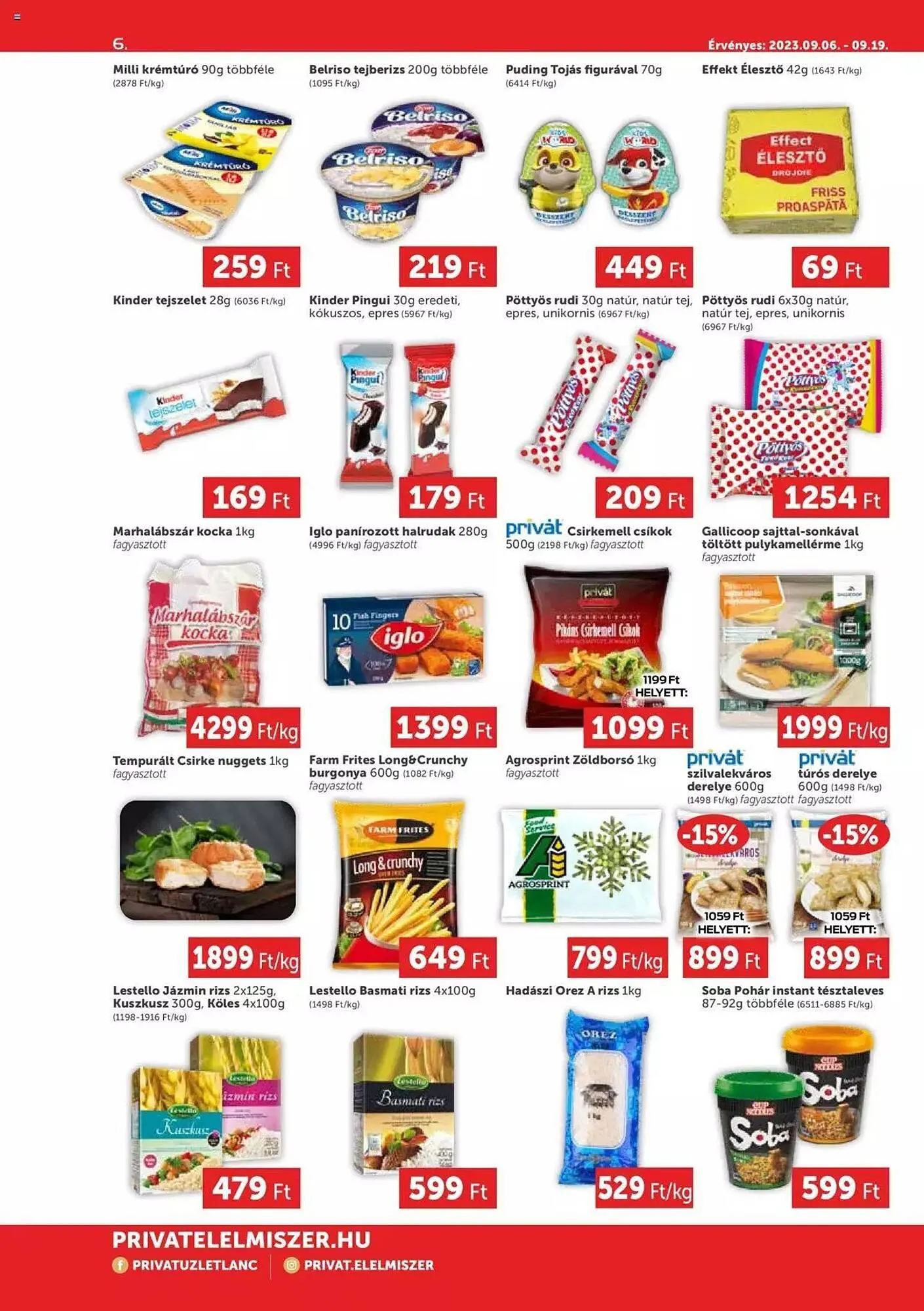 Katalógus PRIVÁT akciós újság szeptember 6.-tól szeptember 19.-ig 2023. - Oldal 6