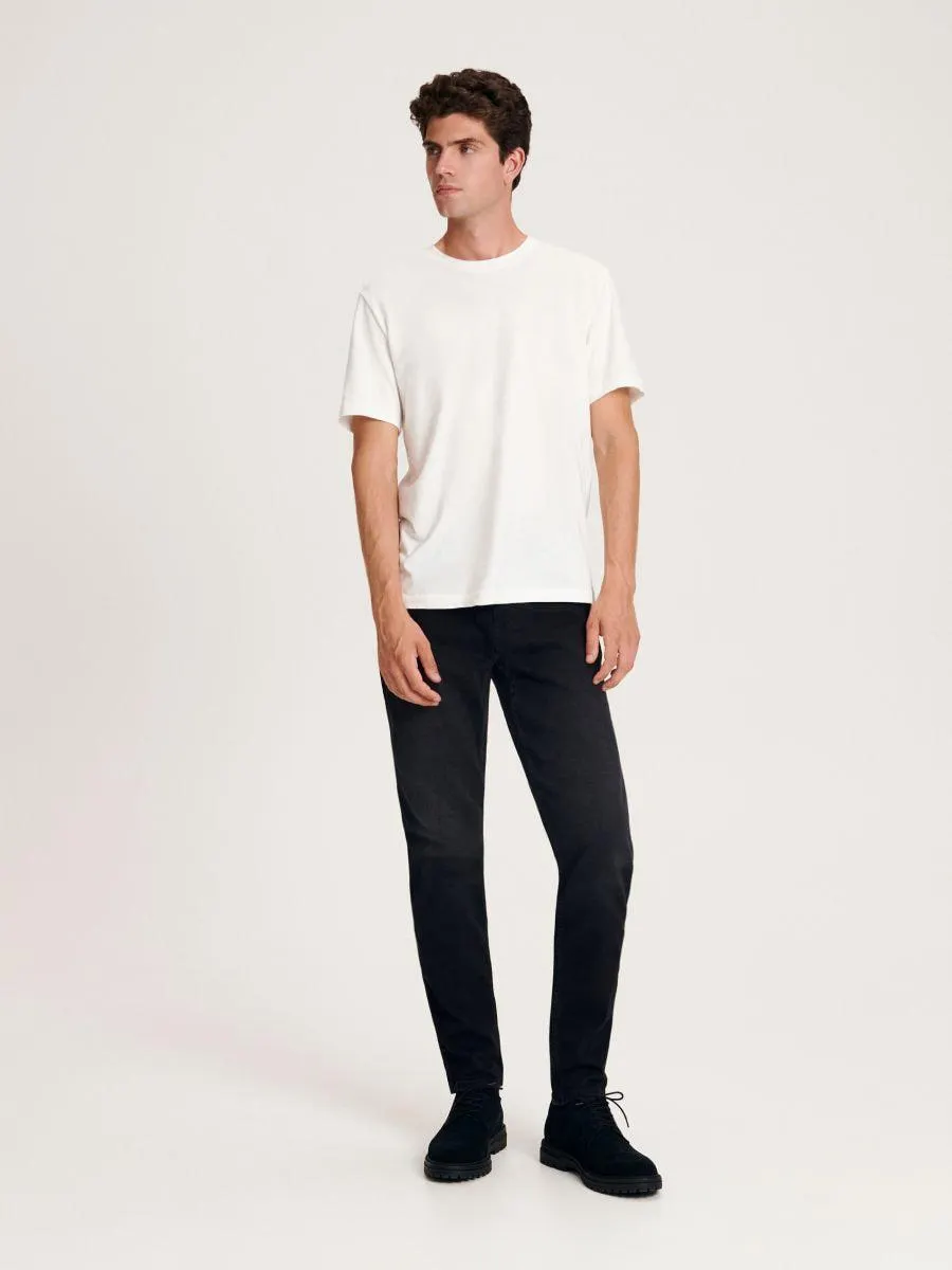 Regular szabású póló selyemkeverékből