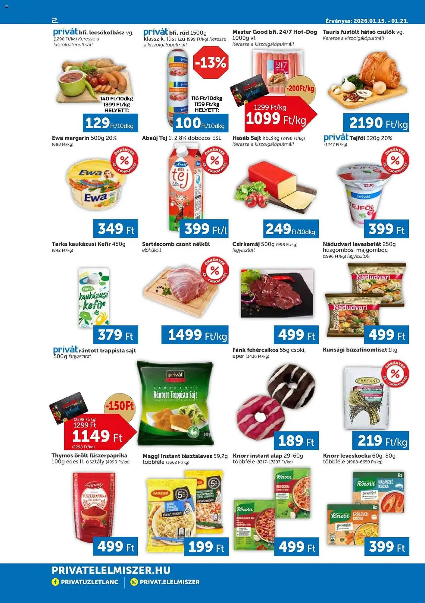 Katalógus PRIVÁT akciós újság január 15.-tól január 21.-ig 2026. - Oldal 2
