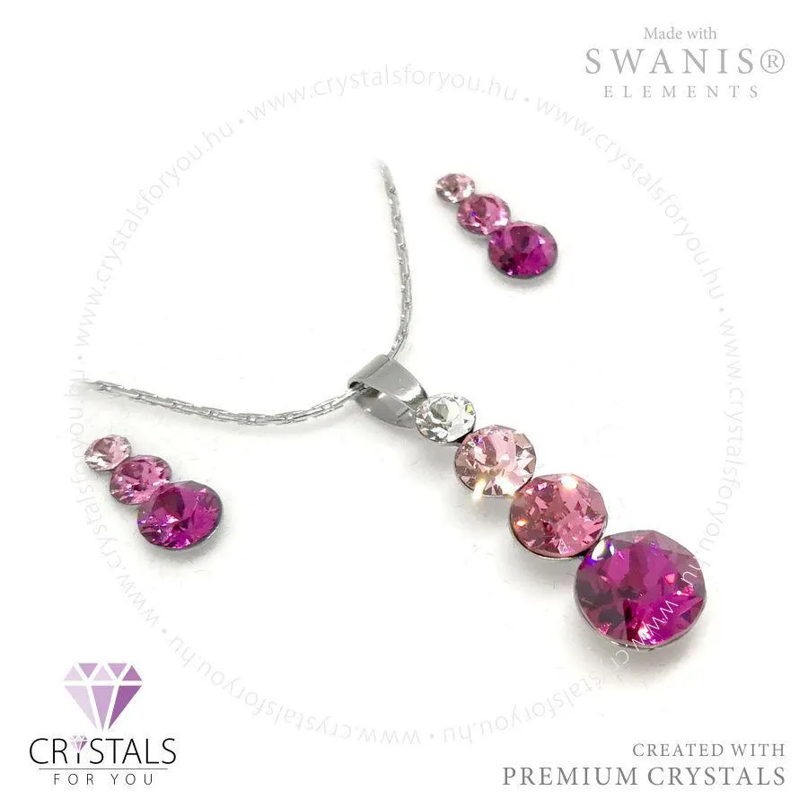 Hóember szett Swanis® prémium kristállyal díszítve, hóember fülbevalóval