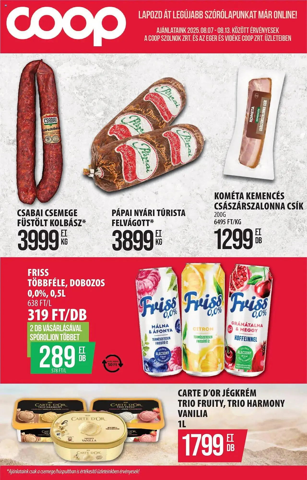 Katalógus Coop akciós újság augusztus 7.-tól augusztus 13.-ig 2025. - Oldal 1
