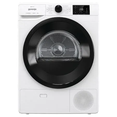 Gorenje DNE83/GN hőszivattyús szárítógép, A+++ energiaosztály, 8 kg kapacitás, LED kijelző, 16 program, Fehér