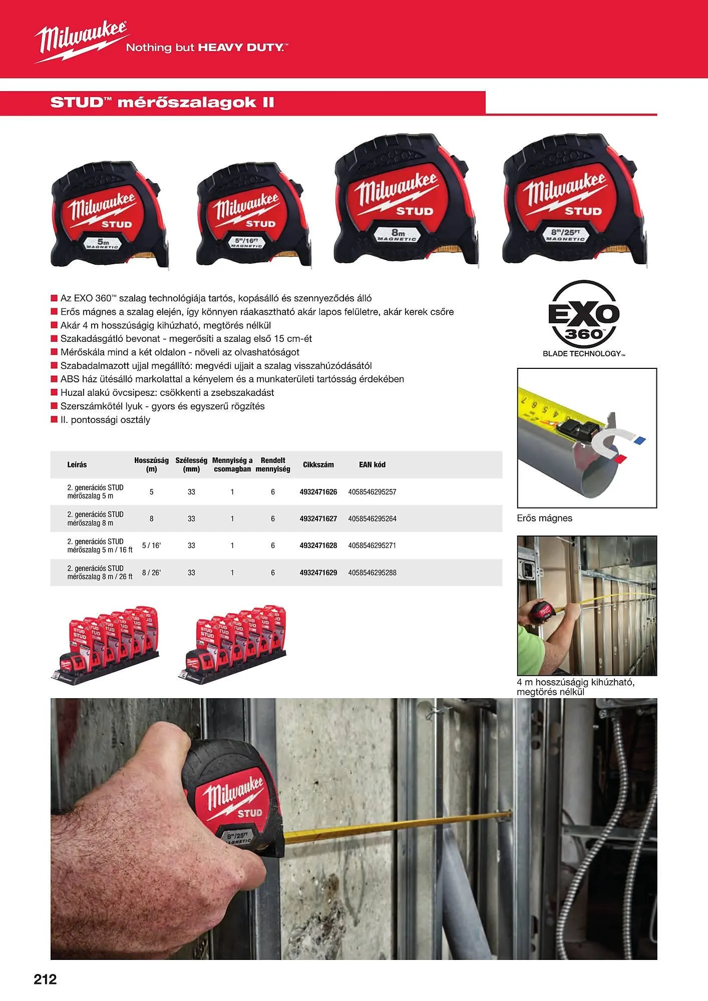 Katalógus Milwaukeetool akciós újság augusztus 14.-tól december 31.-ig 2024. - Oldal 212