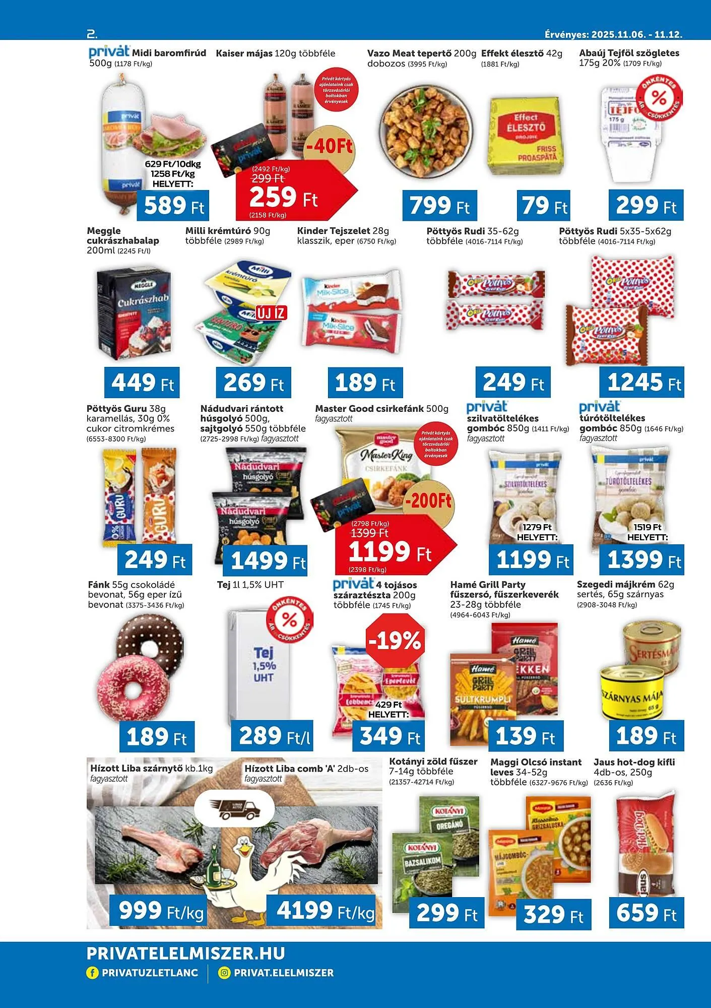 Katalógus PRIVÁT akciós újság november 6.-tól november 12.-ig 2025. - Oldal 2