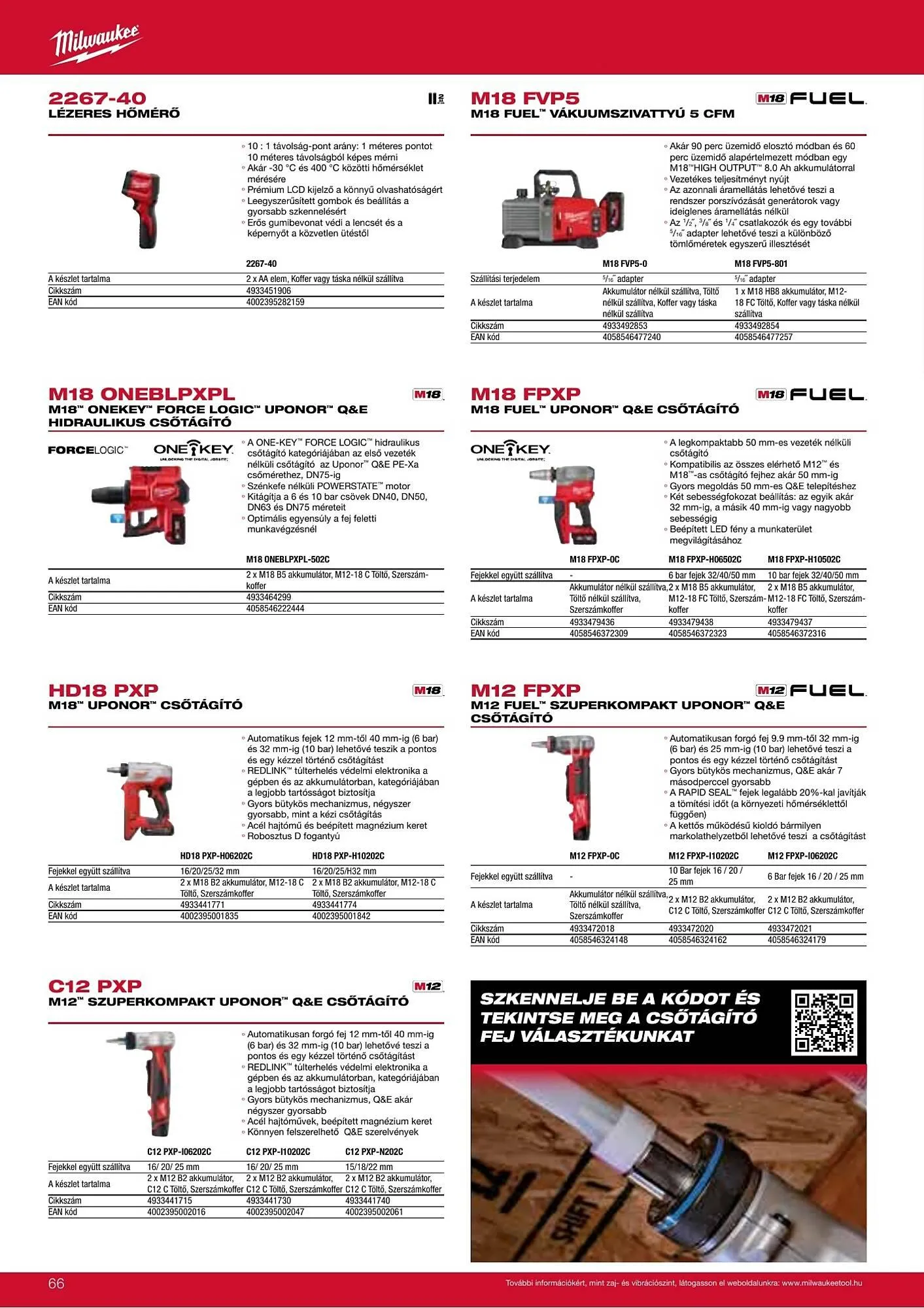 Katalógus Milwaukeetool akciós újság augusztus 14.-tól december 31.-ig 2025. - Oldal 66