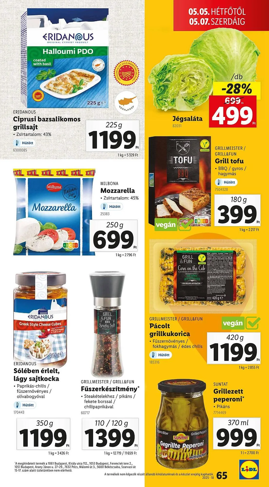 Katalógus Lidl akciós újság április 30.-tól május 4.-ig 2025. - Oldal 65